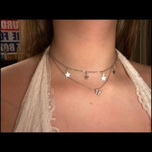 silver star necklace!